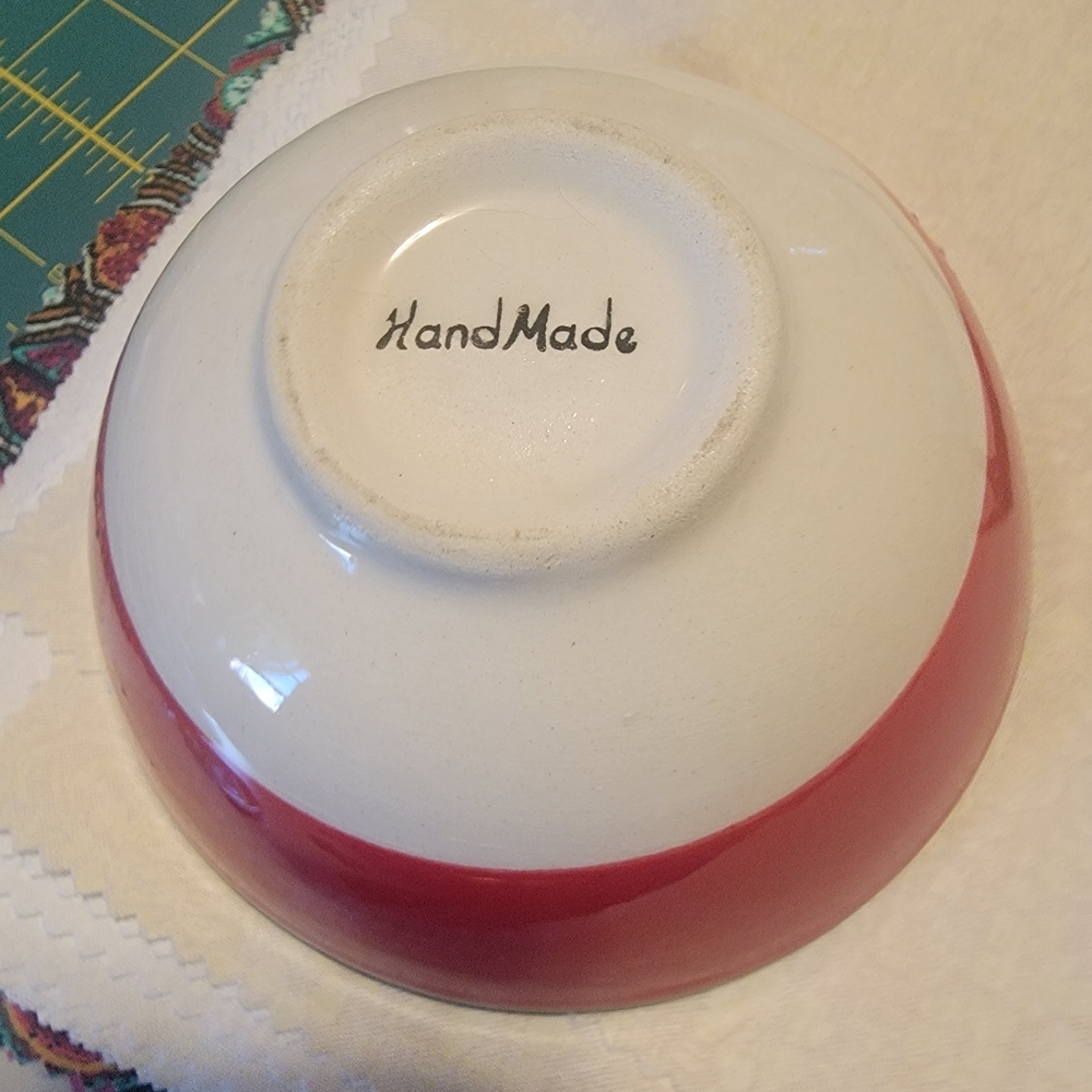 Turkish ceramic handmade cookie or snack bowl - Picture 3 of 4